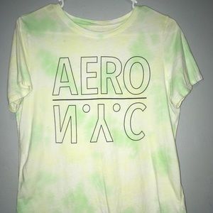 Green tie dye shirt